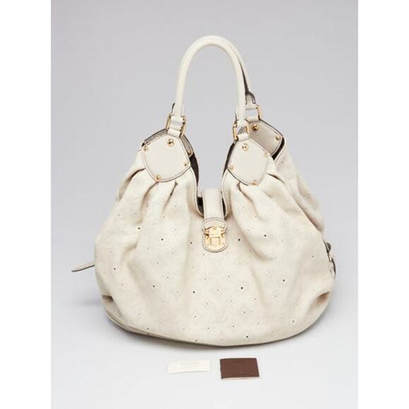 Louis Vuitton White Monogram Mahina Leather XL Bag - Picture 2 of 11